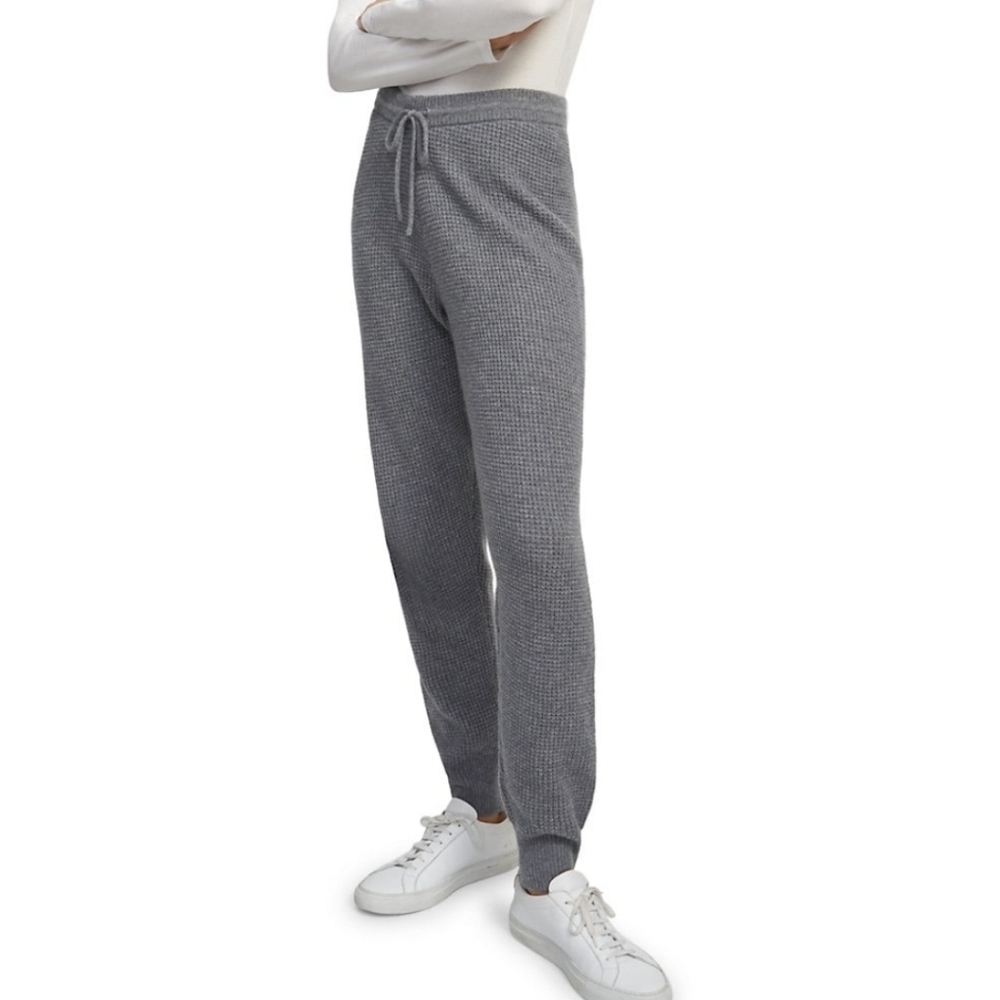 Theory grey wool joggers